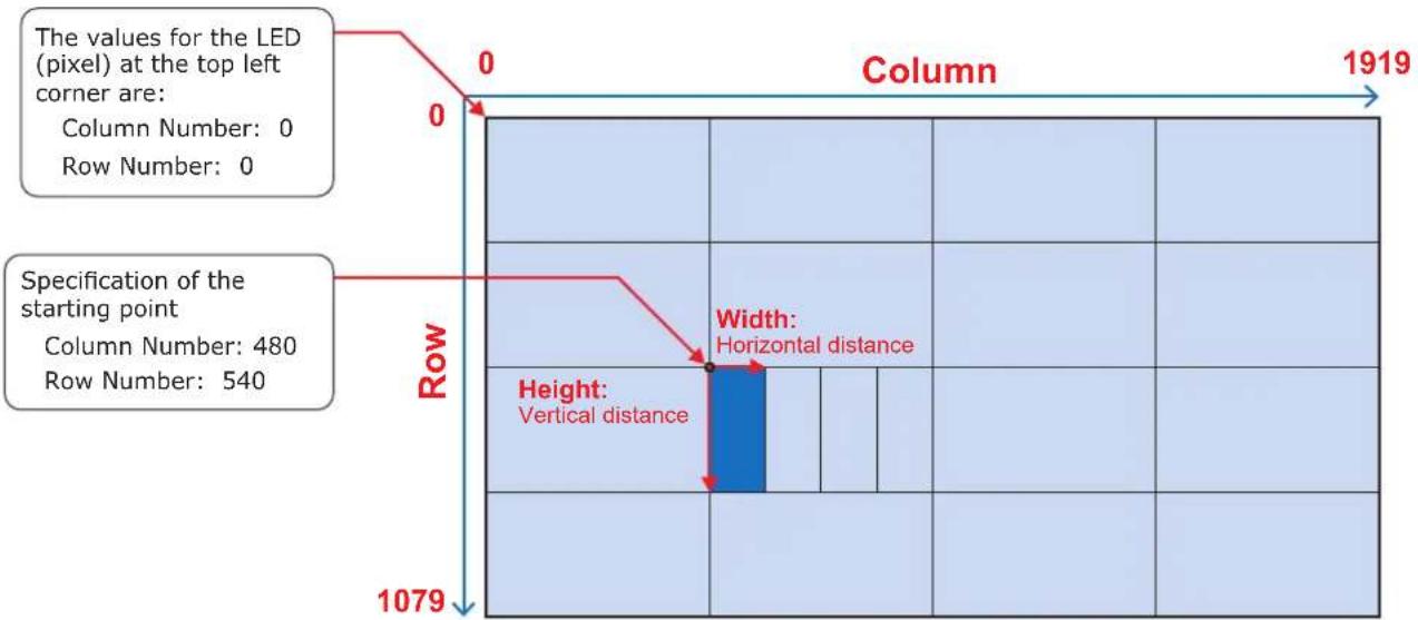 | Position | Height | | -------- | ------ | | Column | 480 | | Row | 540 |