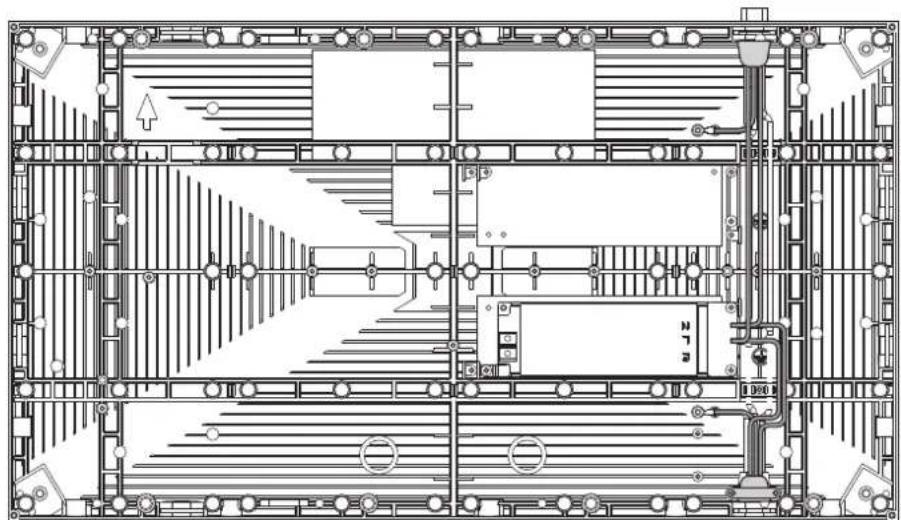 Architectural floor plan showing room layouts and structural elements (no text or labels)