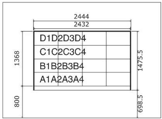 2444 2432 1368 800 D1D2D3D4 C1C2C3C4 B1B2B3B4 A1A2A3A4 1475.5 698.5