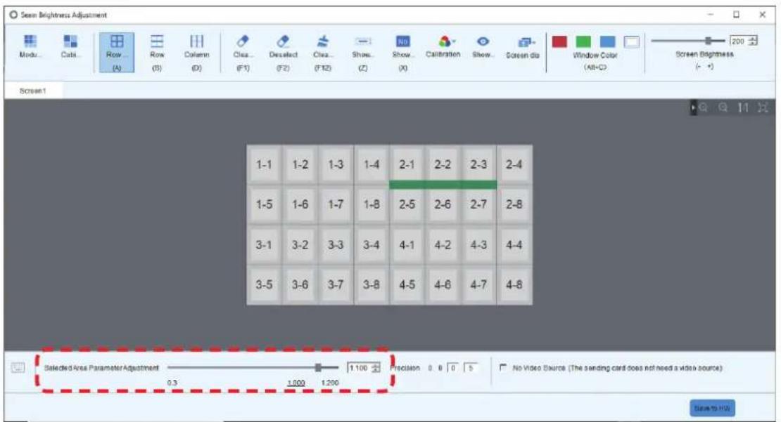Scan Brightness Adjustment Mode... Cabe... Row... Row ... Column ... Clea... Decselect ... Clea... Show... No ... Calibration Show... Screen dia Window Color Screen Brightness (A) (B) (C) (D) (E) (F) (G) (H) (I) (J) (K) (L) (M) (N) (O) (P) (Q) (R) (S) (T) (U) (V) (W) (X) (Y) (Z) (X1) (X2) (X3) (X4)…