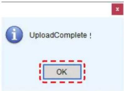 UploadComplete ! OK