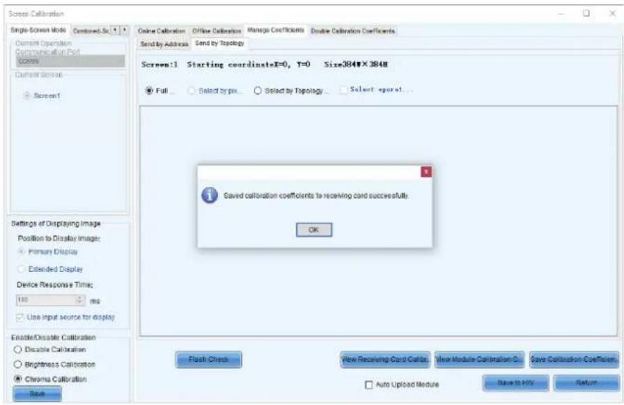 Screen Calibration Single Screen Mode Centered. So • Current Operation Communication Port Screen Current Screen Screen1 Settings of Displaying Image Position to Display Image: Primary Display Extended Display Device Response Time: 100 ms Use input source for display Enable/Disable Calibration Disabl…