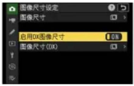 图像尺寸设定 图像尺寸 启用DX图像尺寸 ON 图像尺寸(DX)