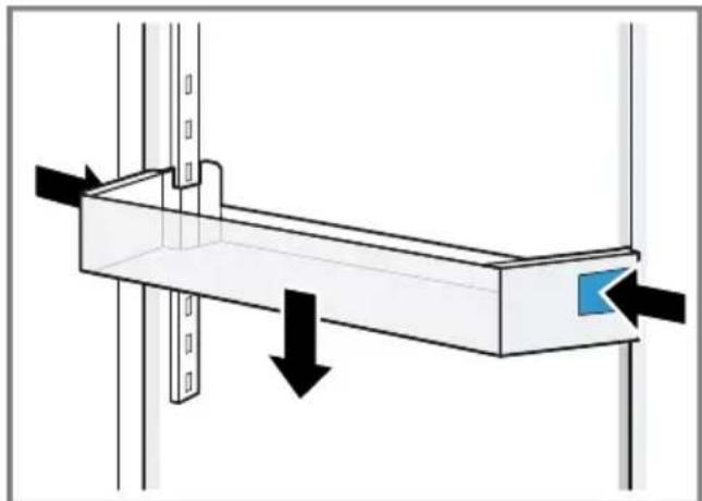 BOSCH KSF36PI33D - 可調高度的門邊置物架 - 1