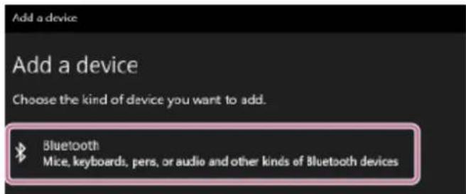 Add a device Add a device Choose the kind of device you want to add. Bluetooth Mice, keyboards, pers, or audio and other kinds of Bluetooth devices