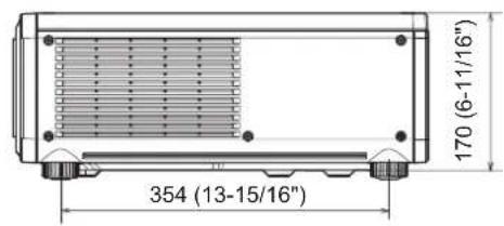 354 (13-15/16") 170 (6-11/16"
