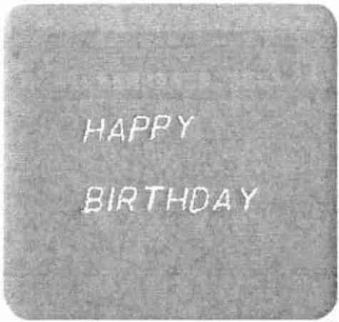 HAPPY BIRTHDAY