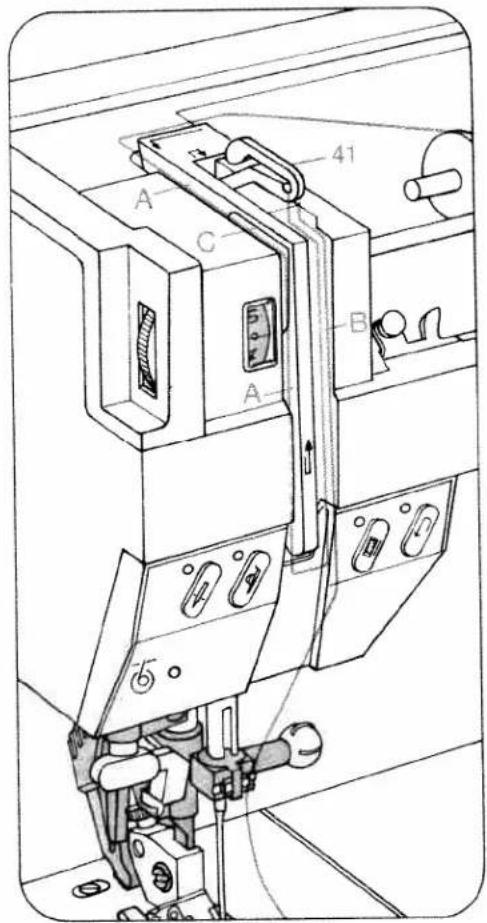 Technical diagram of a mechanical assembly with labeled components and numbered parts