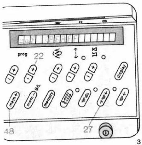 prog 22 15A display mem+ mem- memory 27 48 3