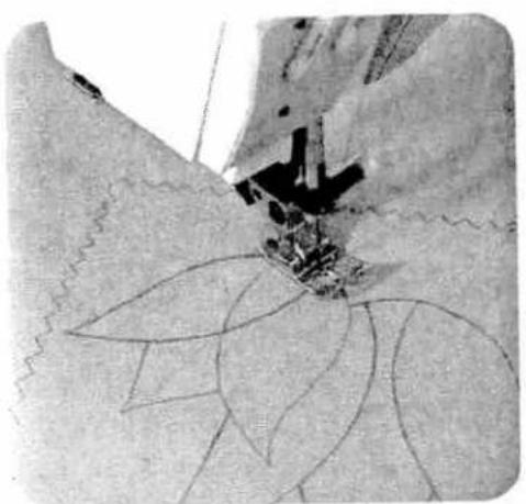 Close-up of a sewing machine stitching fabric with visible stitching details (no text or symbols)