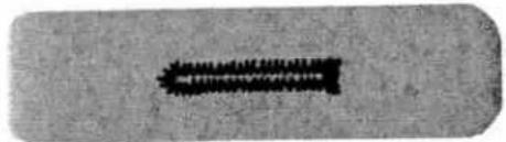 Close-up of a dark, elongated object with a textured surface (no visible text or symbols)