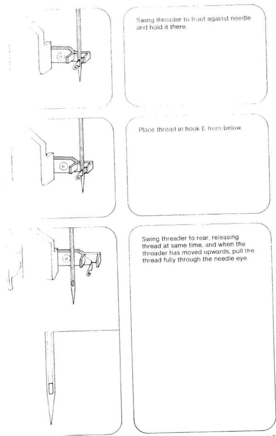 PFAFF Creative 1473 CD - Threading: - 2