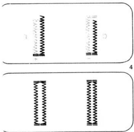 Diagram showing two labeled panels with spring-like symbols and a numbered label '4' at the bottom.