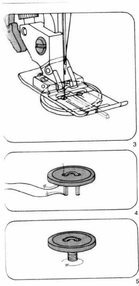 PFAFF Creative 1473 CD - Sewing on buttons with stems - 1