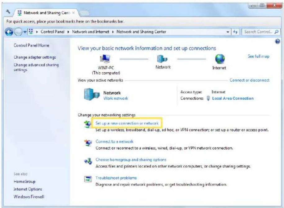 For quick access, place your bookmarks here on the bookmarks bar. Control Panel > Network and Internet > Network and Sharing Center Control Panel Home Change adapter settings Change advanced sharing settings View your basic network information and set up connections WIN7-PC (This computer) Network I…