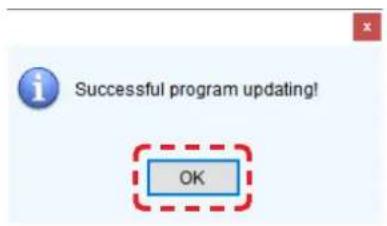 Successful program updating! OK