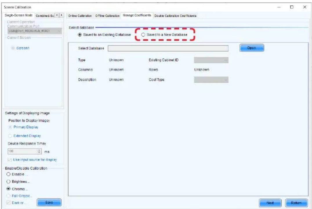 Screen Calibration Single-Screen Mode Combined-Sc Current Operation Communication Port USB@Port_90099.Hub_f0001 Current Screen Screen1 Settings of Displaying Image Position to Display Image: Primary Display Extended Display Device Response Time: 100 ms Use input source for display Enable/Disable Cal…