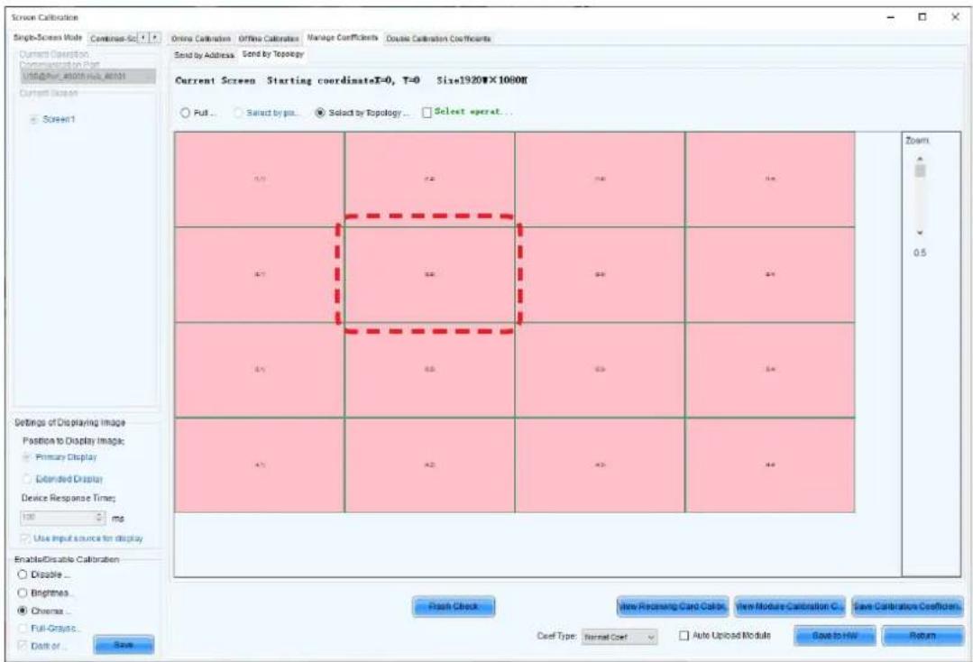Screen Calibration Single-Screen Mode Continue-Sc Current Direction Parameters to Page VREF:Per_0001v6_001 Current Screen Screen1 Settings of Displaying Image Position to Display Image: Primary Display Extended Display Device Response Time: 100 ms Use Input Source to display EnableDisable Calibratio…