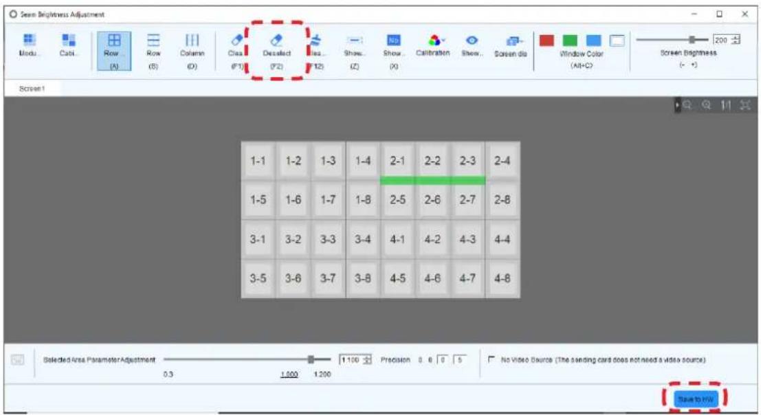 Scan Brightness Adjustment Modu... Cabi... Row (A) Row (B) Column (D) Class (F1) Decalcd (F2) Class (F12) Show... (Z) Show... (X) Calibration Show... Screen dia Window Color (Alt+C) Screen Brightness (- +) Screen 1 1-1 1-2 1-3 1-4 2-1 2-2 2-3 2-4 1-5 1-6 1-7 1-8 2-5 2-6 2-7 2-8 3-1 3-2 3-3 3-4 4-1 4…
