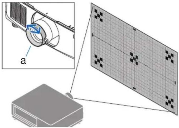 Diagram showing a device with a magnified inset of its cable and a grid-patterned panel (no text or symbols)