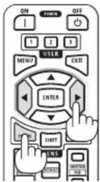 ON POWER OFF 1 2 3 MENU EXIT USER ENTER SHIFT ENS SWITCHEN SWITCHEN EXP