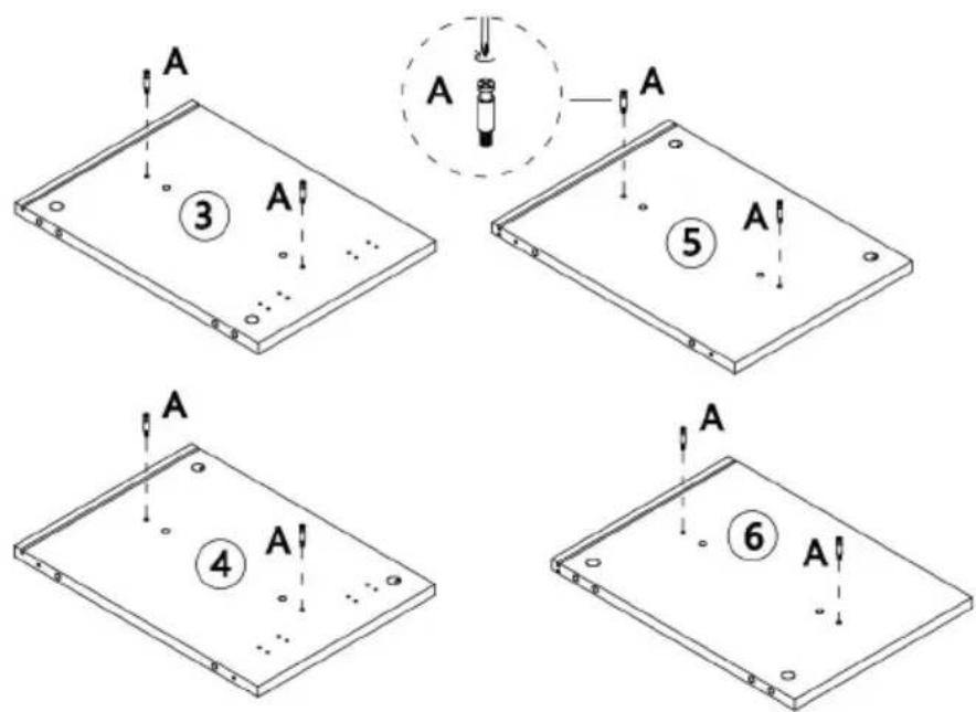 A A ③ A ⑤ A A ④ A ⑥ A
