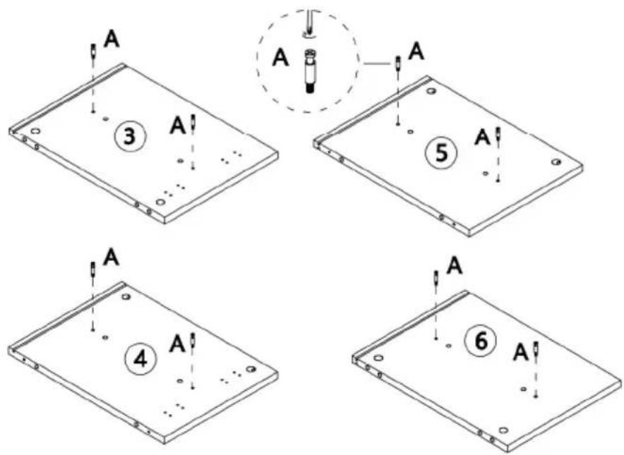 A A ③ A ⑤ A A ④ A ⑥ A