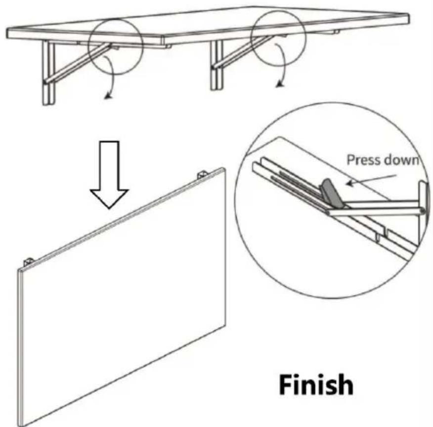 Finish Press down