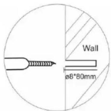 Wall ø8*80mm