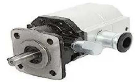 Mechanical component with metallic housing and mounting flange (no visible text or symbols)