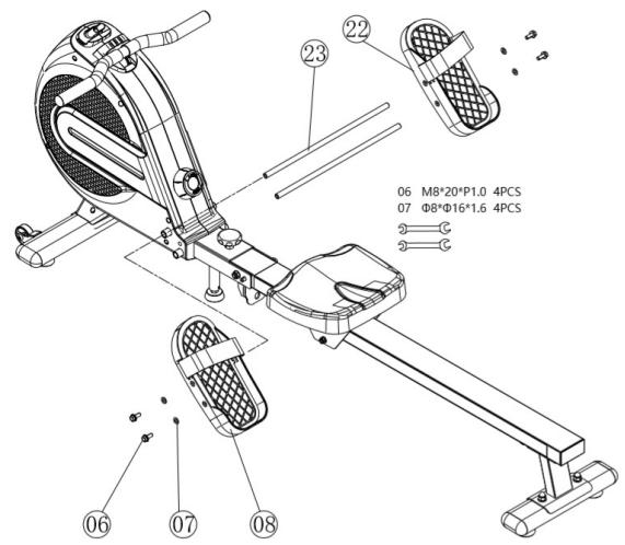 CECOTEC Drumfit Rower 9000 Regatta - STROKES/MIN (COUPS PAR MINUTE) - 5