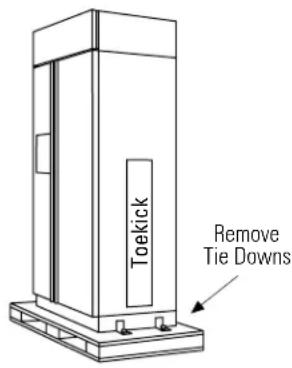 Toekick Remove Tie Downs