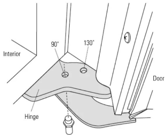 Interior 90° 130° Hinge Door