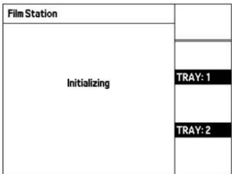 graph TD A["Initializing"] --> B["TRAY: 1"] A --> C["TRAY: 2"]