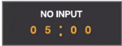 NO INPUT 0 5 : 0 0
