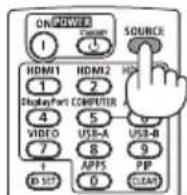 SHARP P701U - Press the INPUT (input selector) button. - 2