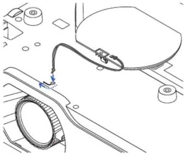 Technical line drawing of a mechanical assembly with no visible text or symbols