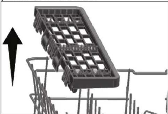 3D model of a mechanical component with grid structure and upward arrow indicator (no text or symbols)