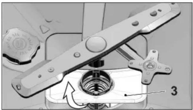 Mechanical assembly diagram showing a rotating shaft and housing component (no text or symbols)