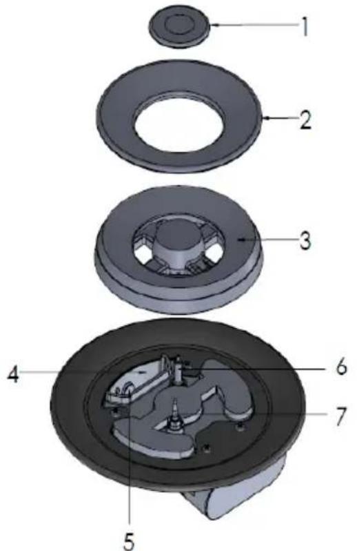 BEKO HBIAG64225SX - Montaggio delle parti del bruciatore - 1