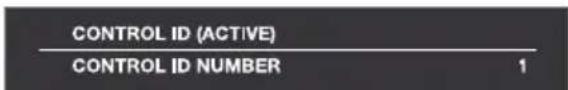 CONTROL ID (ACTIVE) CONTROL ID NUMBER 1
