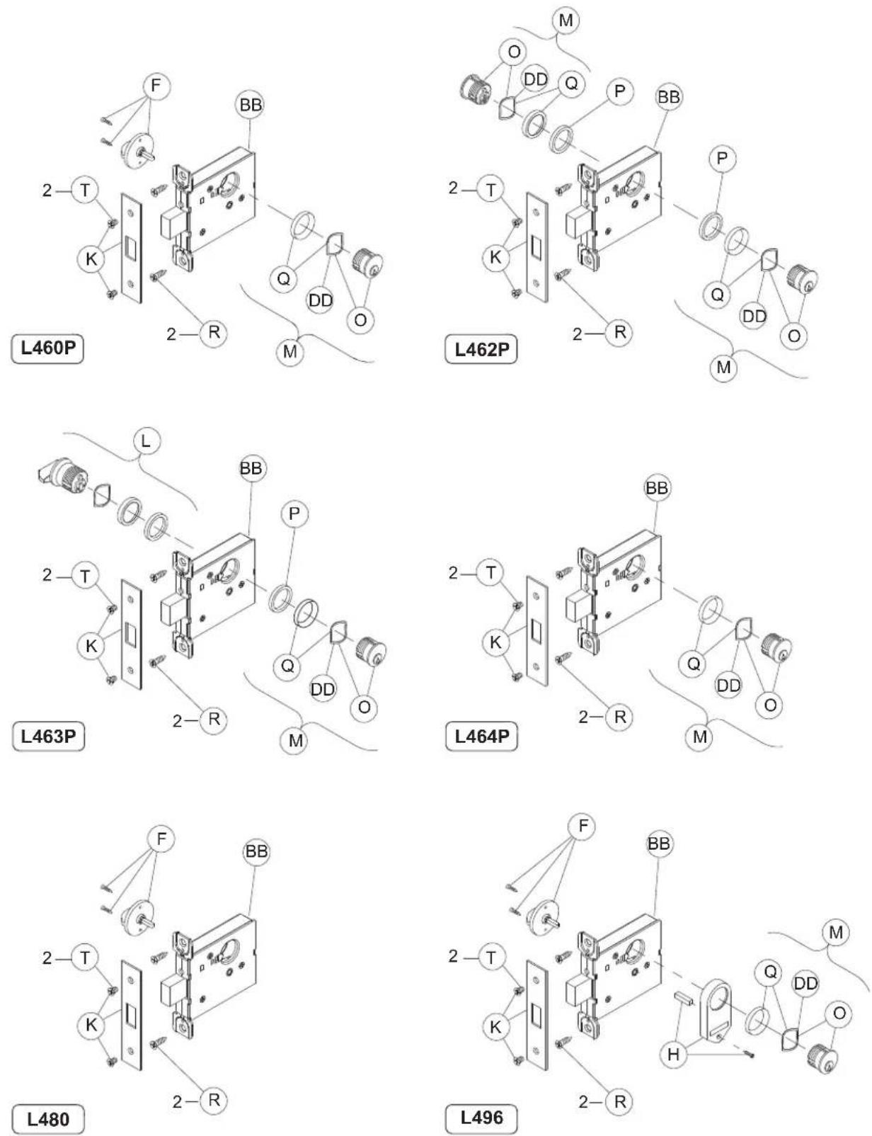 Schlage L9071 - Trim Assemblies - 1