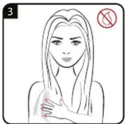 Illustration of a woman with closed eyes and hands clasped, accompanied by a red prohibition symbol (no text or labels)