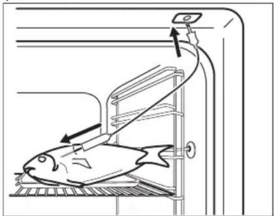Line drawing of a fish being lifted by a rack-mounted device, showing mechanical components and directional arrows (no text or symbols)