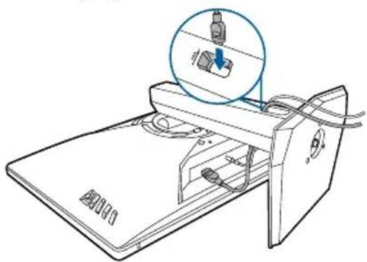 Line drawing of a mechanical device with a magnified inset showing internal components (no text or symbols)
