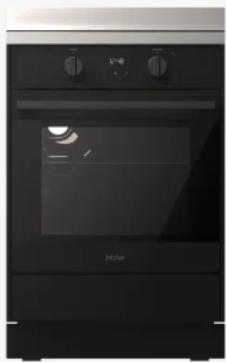 Front view of a modern kitchen oven with control knobs and a visible door (no text or symbols)