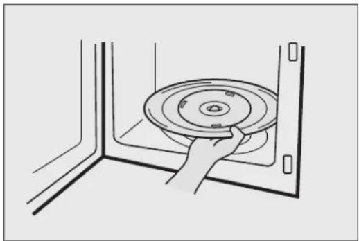 Line drawing of a hand holding a circular component inside a corner (no text or symbols)
