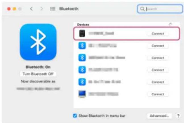 Bluetooth Devices Connect Connect Connect Connect Connect Connect Connect Connect Show Bluetooth in menu bar Advanced... ?