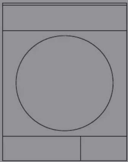 Simple geometric diagram with a circle inside a rectangle, no text or symbols present