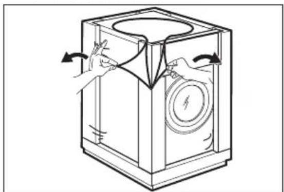 Diagram of a mechanical device with hands operating a housing and rotating around a circular component (no text or symbols)